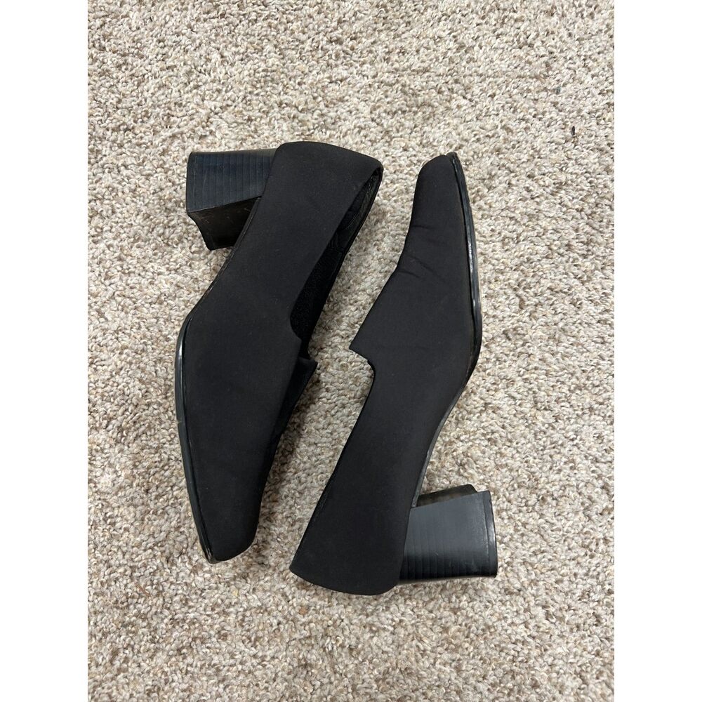 Black High Lights Pumps with Chucky Heel Size 7.5W